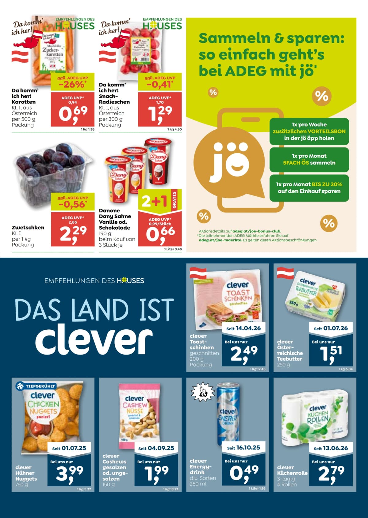 Seite 3 des Adeg Flugblatts – Nahversorger - Aktuelle Angebote ab 31.07.2026