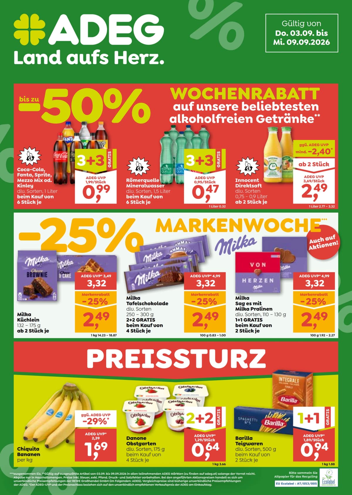 Adeg Flugblatt ab 03.09.2026. – Nahversorger