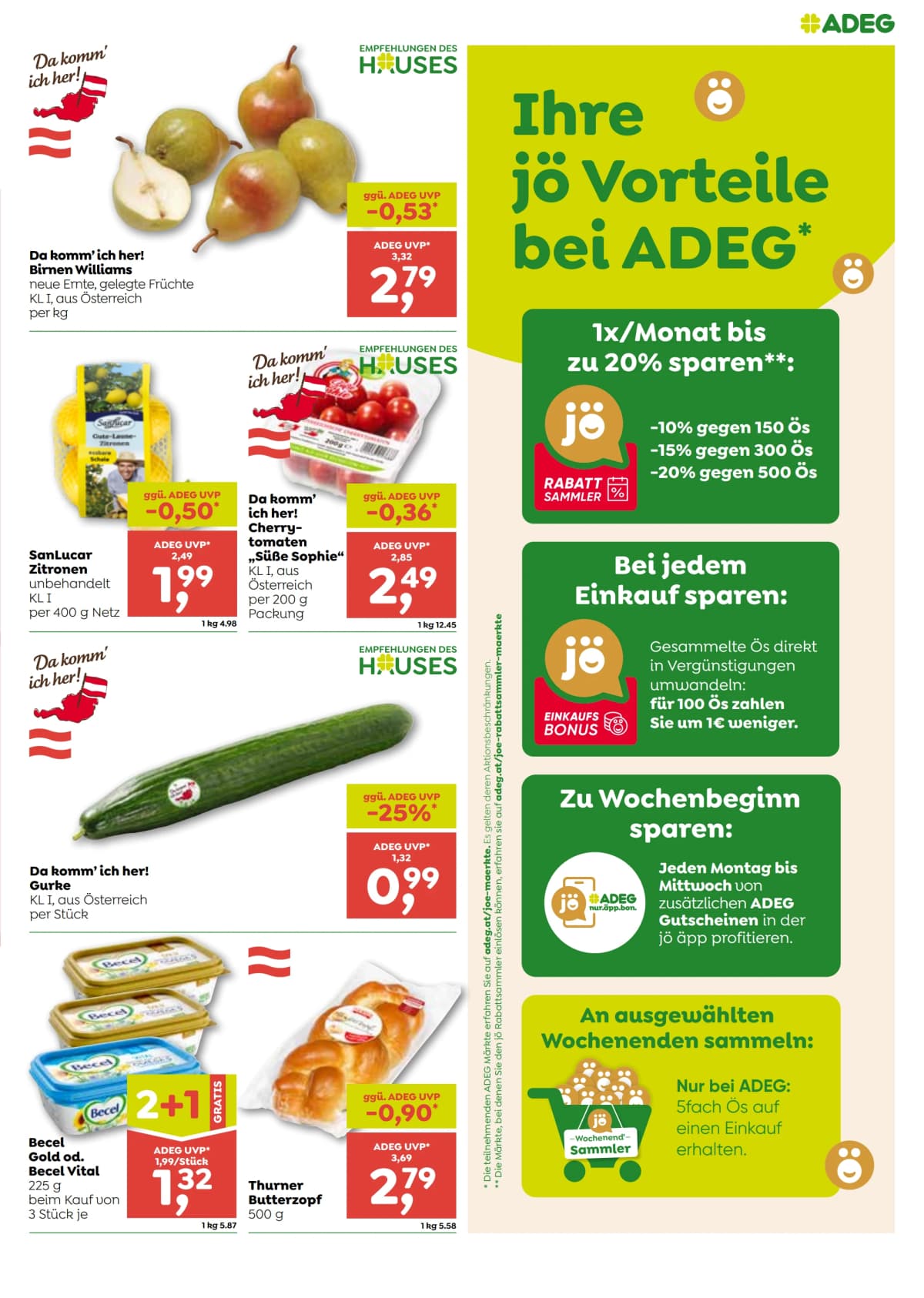 Seite 3 des Adeg Flugblatts – Nahversorger ab 08.09.2026.