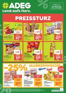 Seite 1 des Adeg Prospekts Aktiv