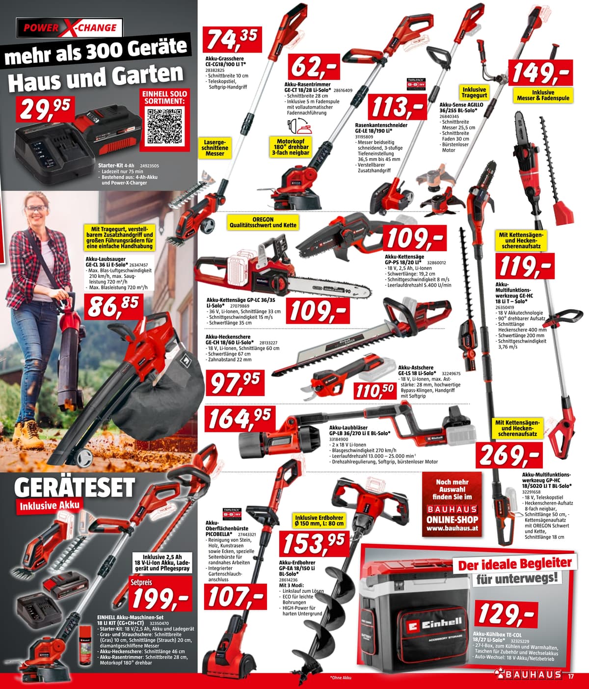 Seite 17 des Bauhaus Flugblatts – Juli-August ab 31.07.2026