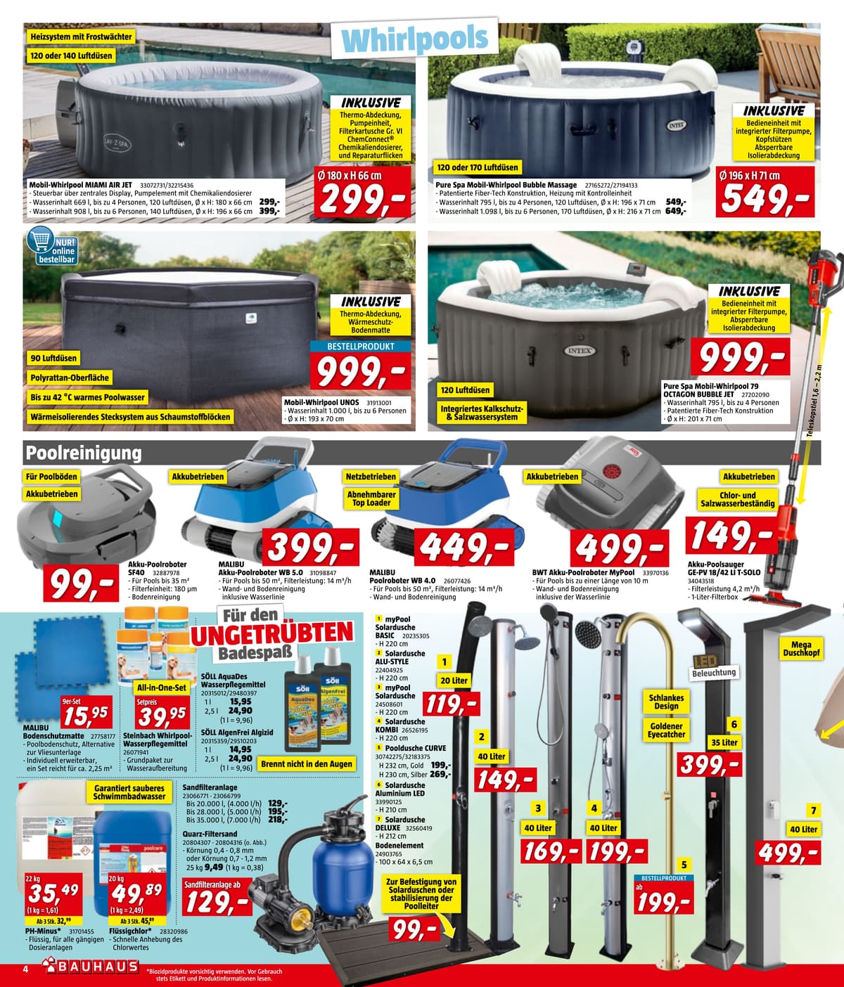 Seite 4 des Bauhaus Flugblatts – Juli-August ab 31.07.2026