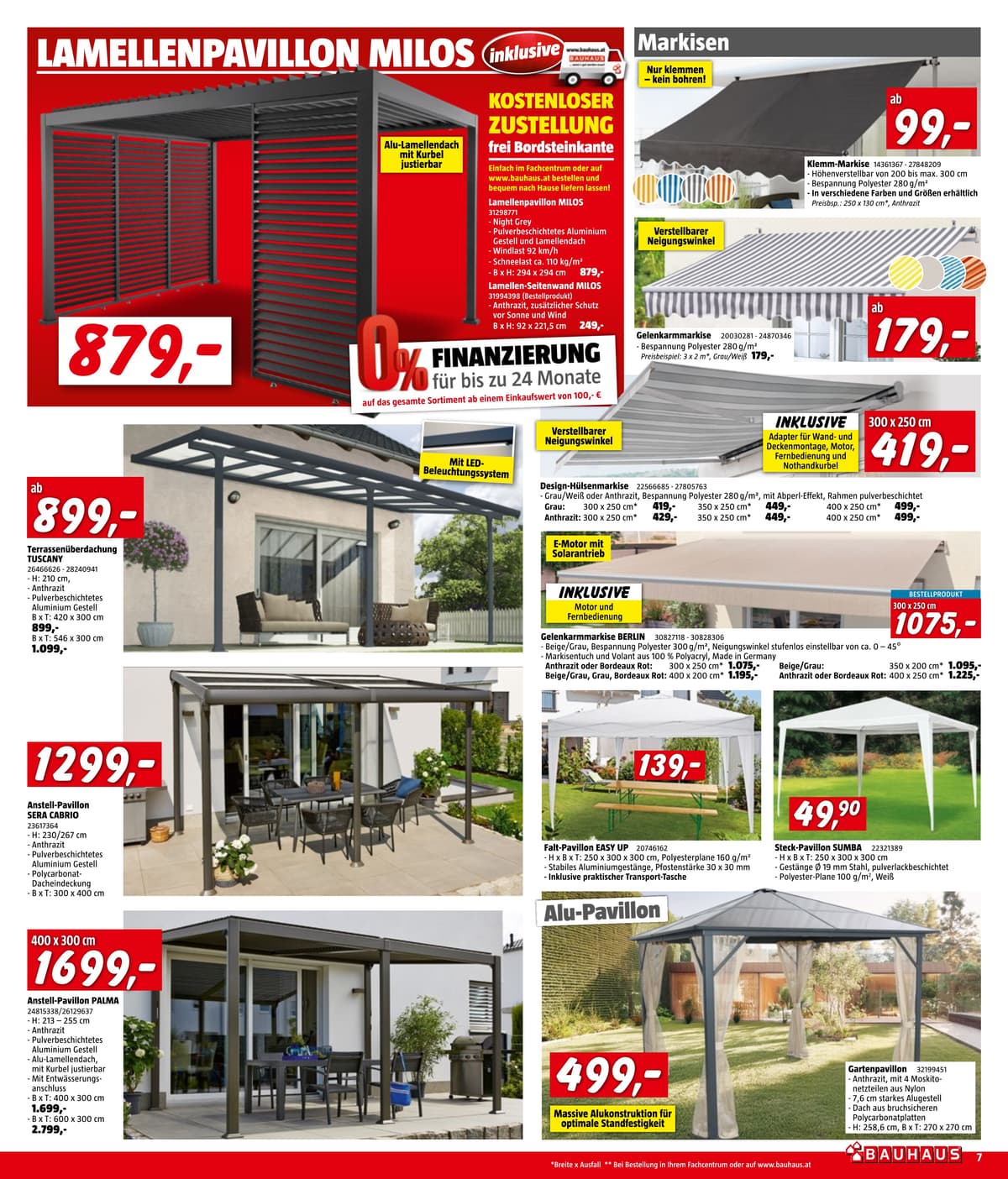 Seite 7 des Bauhaus Flugblatts – Juli-August ab 31.07.2026