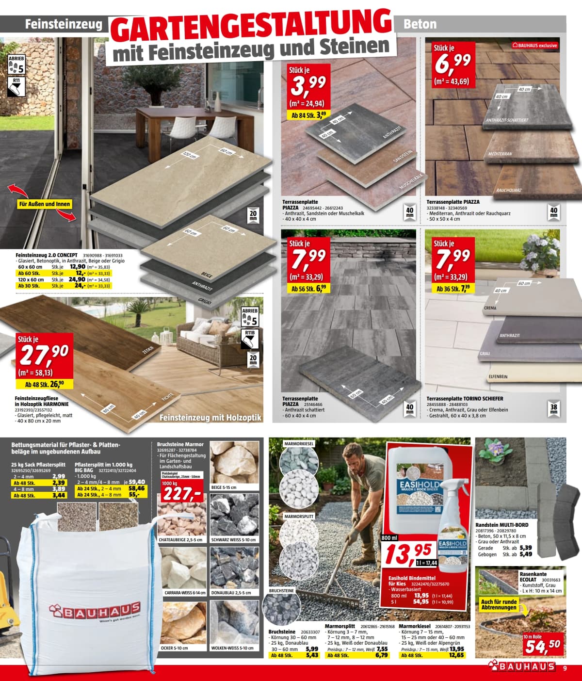 Seite 9 des Bauhaus Flugblatts – August 2026 ab 23.08.2026.