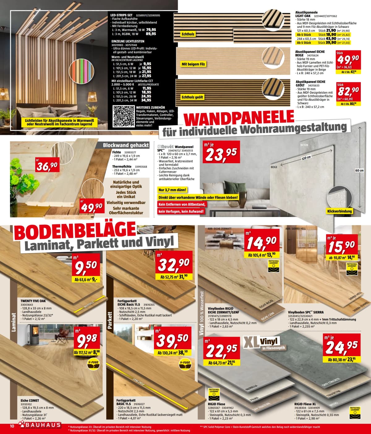 Seite 10 des Bauhaus Flugblatts – August 2026 ab 23.08.2026.
