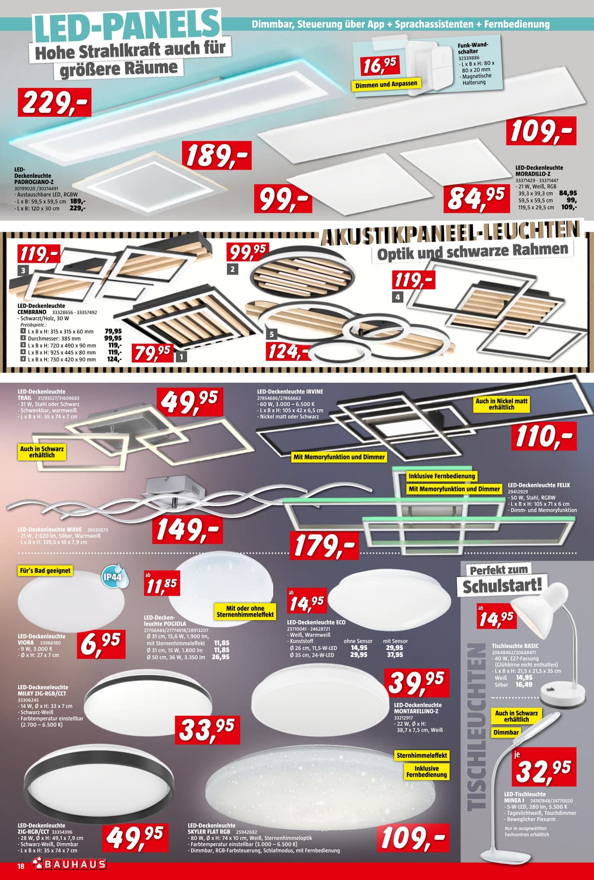 Seite 18 des Bauhaus Flugblatts – September 2026