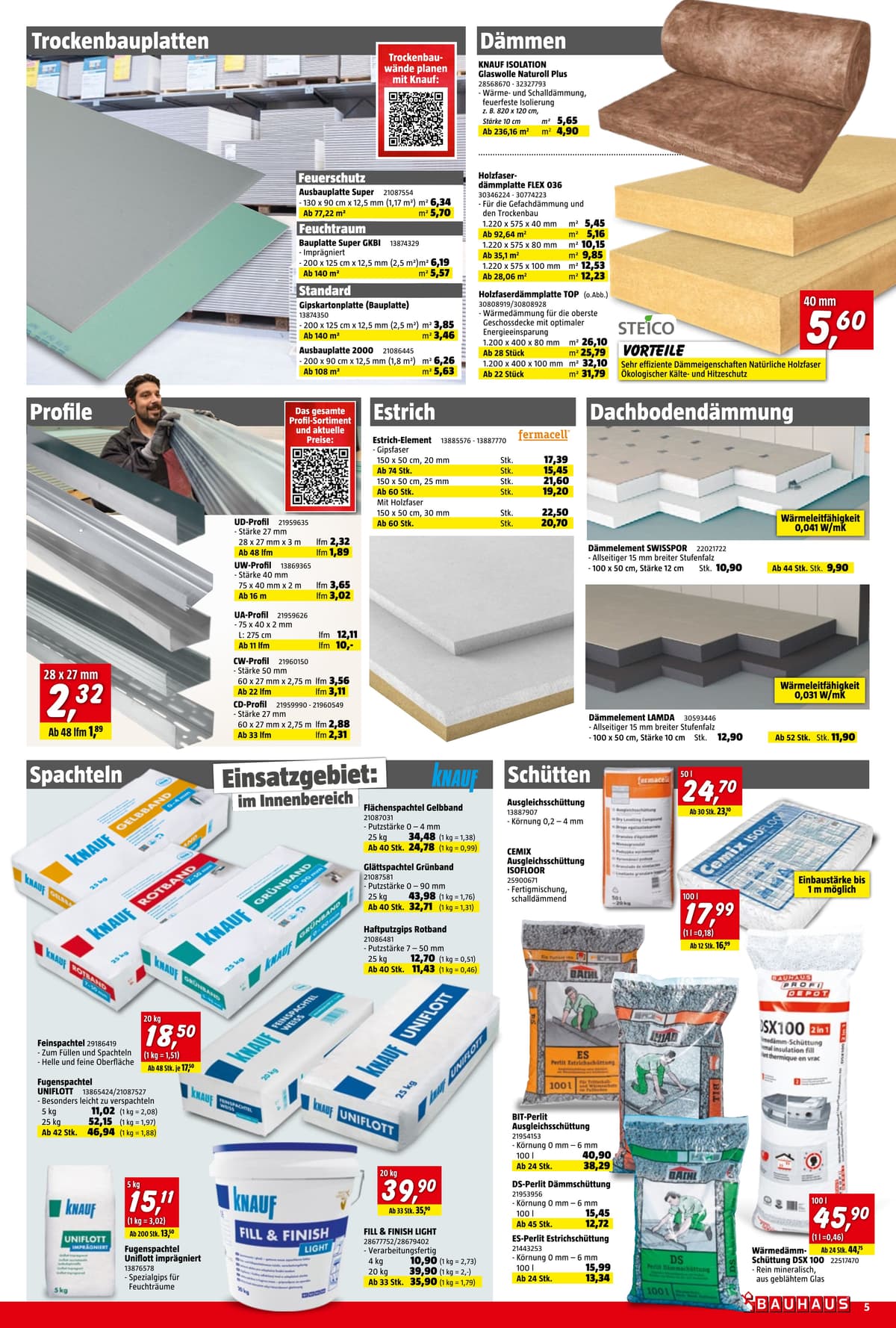 Seite 5 des Bauhaus Flugblatts – September 2026