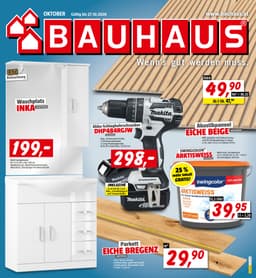 Seite 1 des Bauhaus Prospekts Oktober 2026