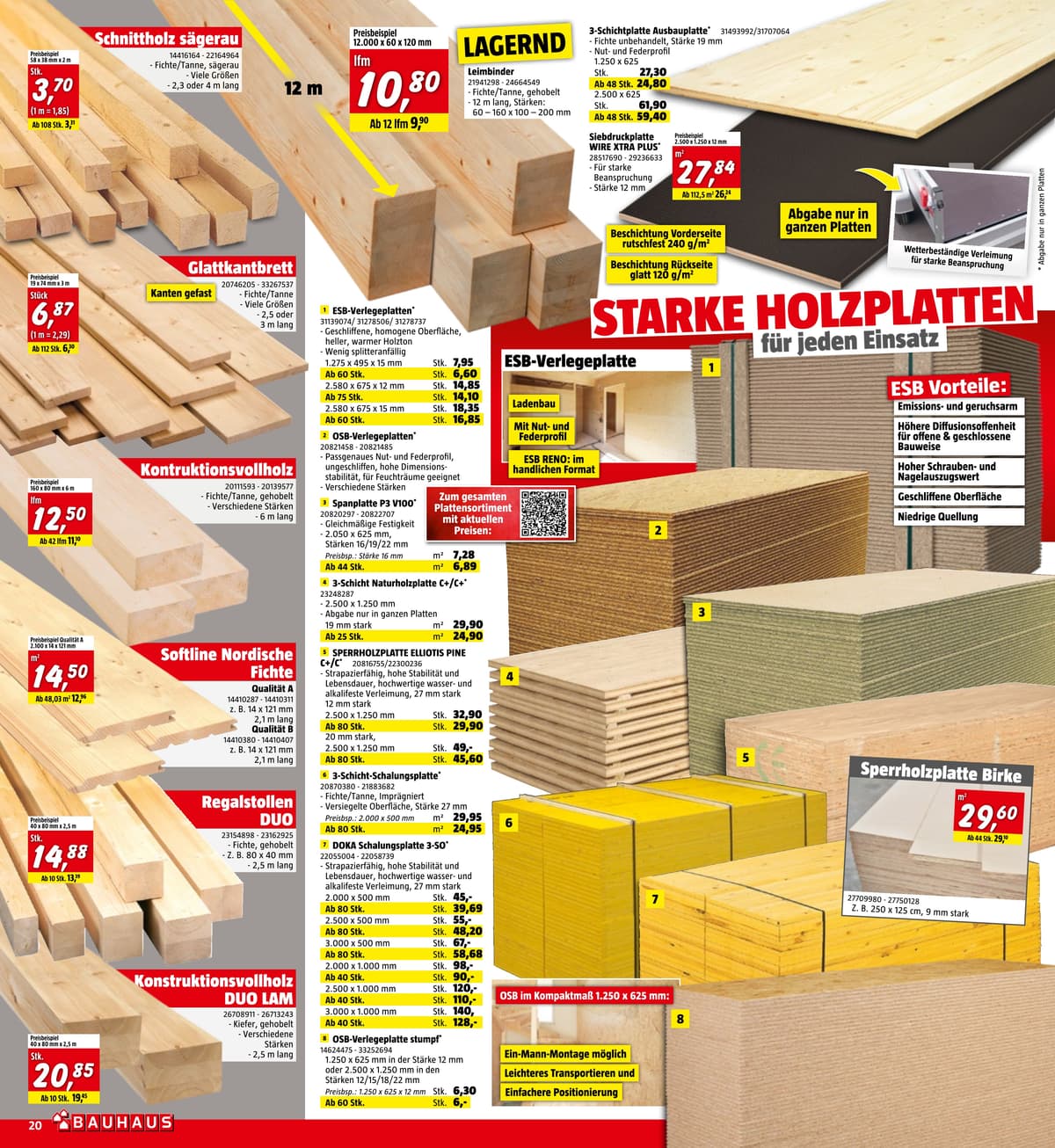 Seite 20 des Bauhaus Flugblatts – Oktober 2026