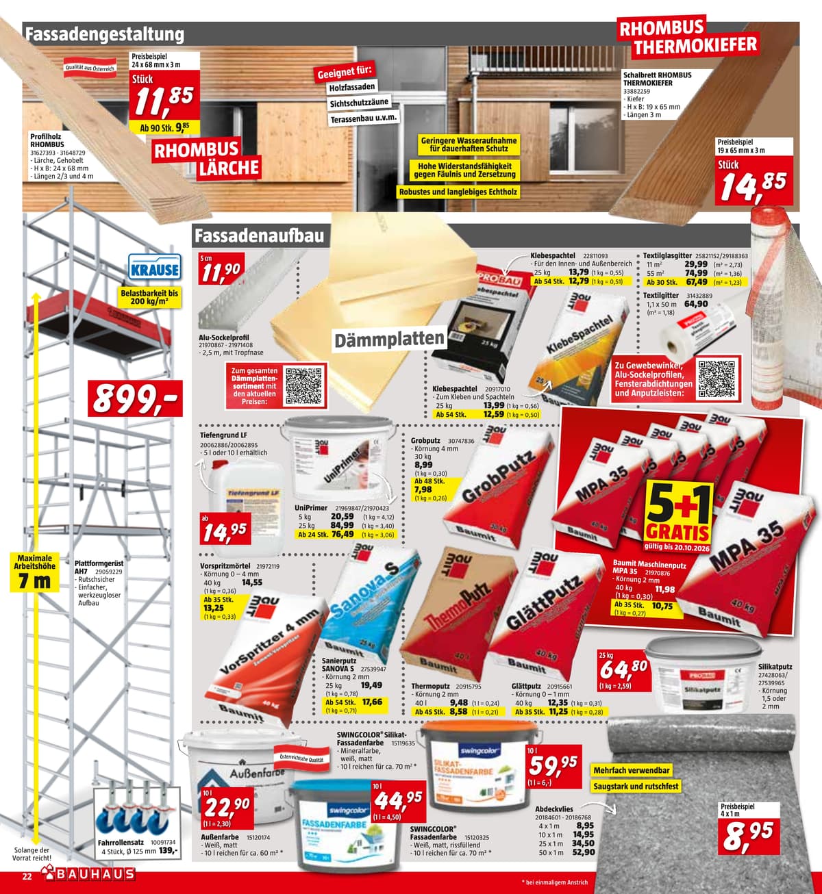 Seite 22 des Bauhaus Flugblatts – Oktober 2026