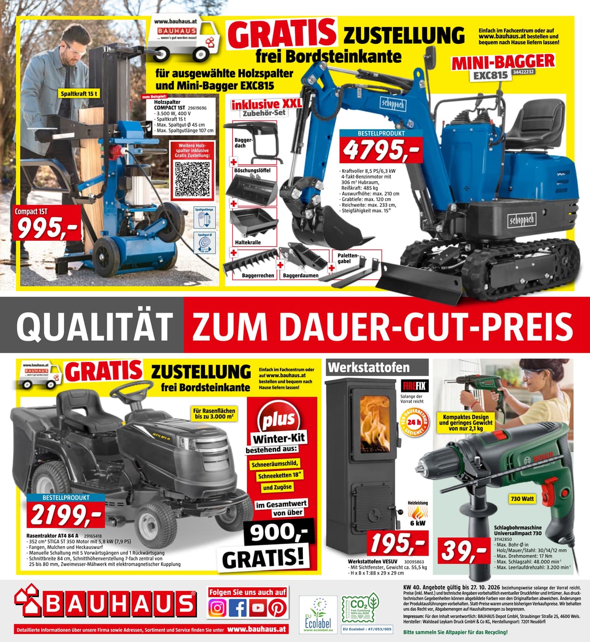 Seite 28 des Bauhaus Flugblatts – Oktober 2026