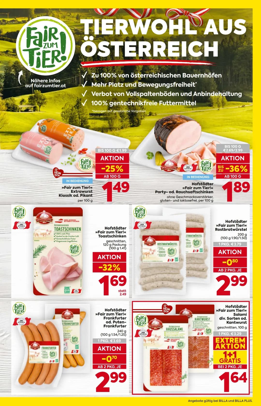 Seite 7 des Billa Flugblatts – Wochenangebote ab 31.07.2026