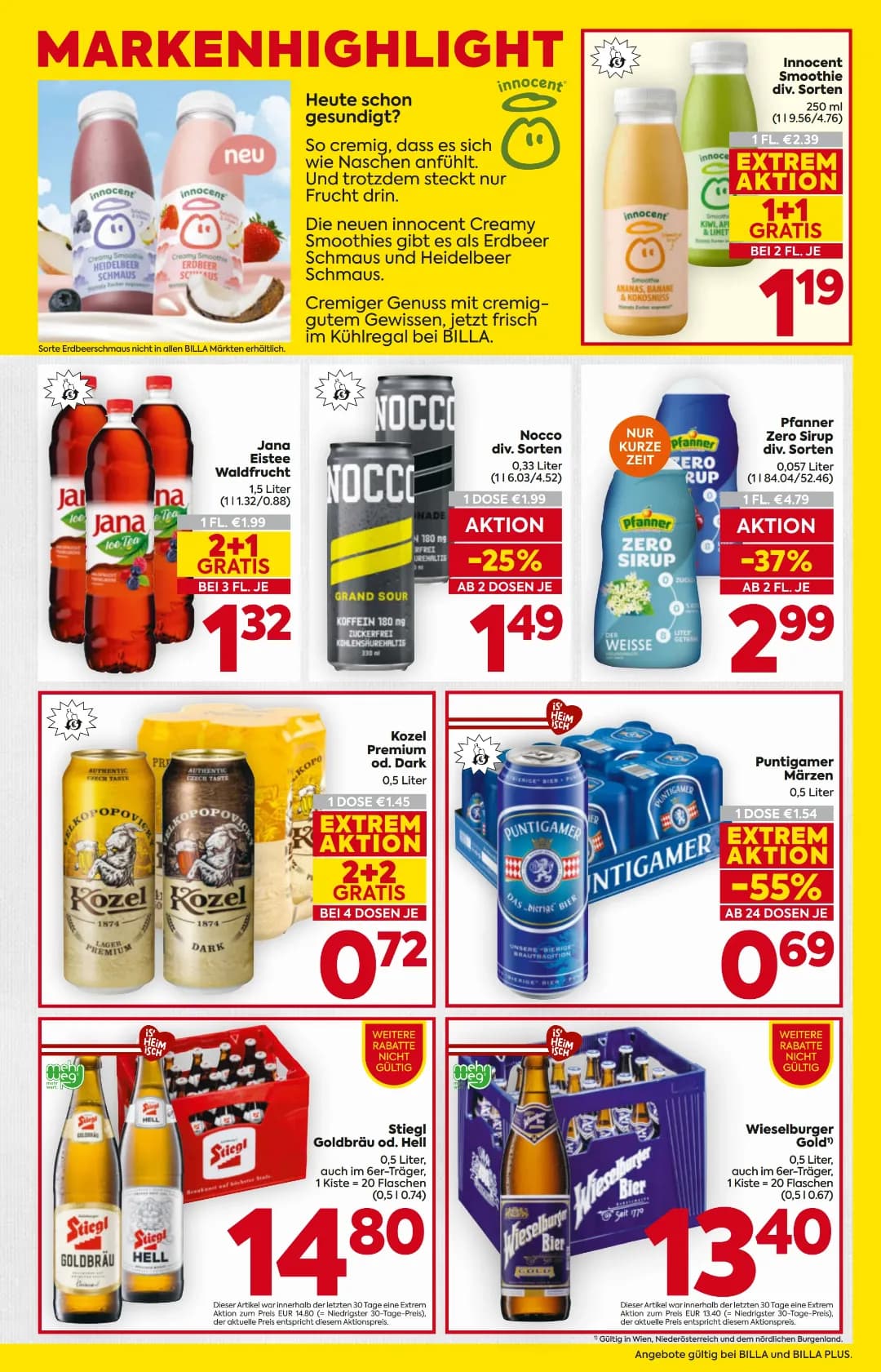 Seite 13 des Billa Flugblatts – Wochenangebote ab 31.07.2026