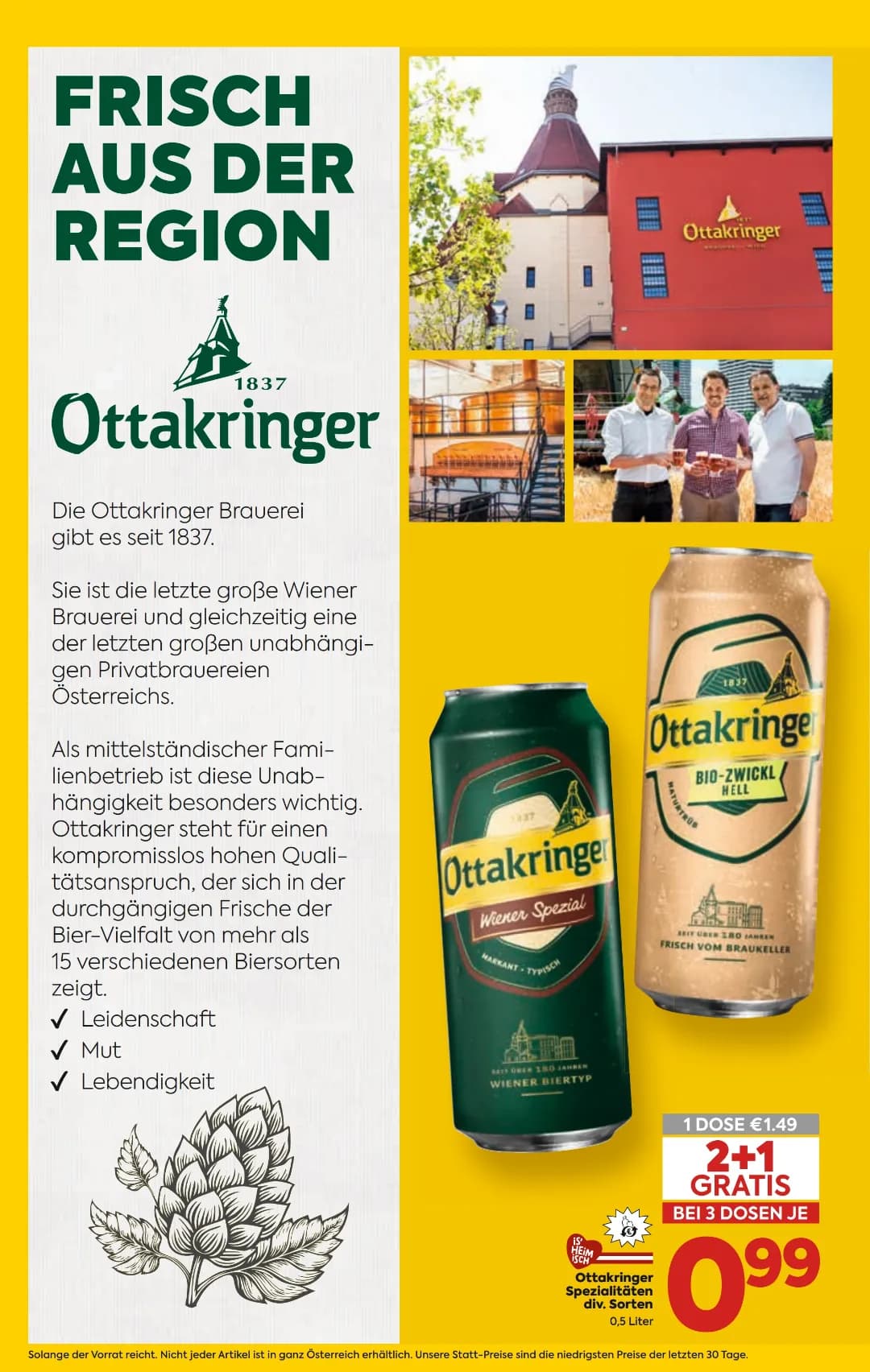 Seite 2 des Billa Flugblatts – Bier Beilage ab 31.07.2026