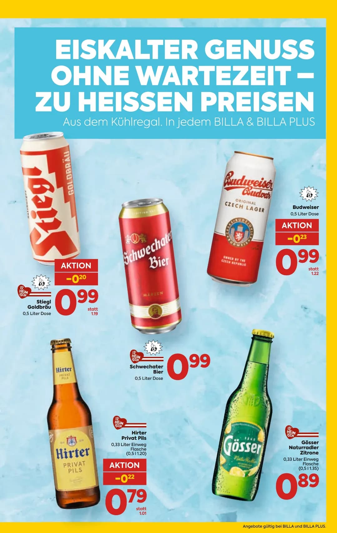 Seite 3 des Billa Flugblatts – Bier Beilage ab 31.07.2026