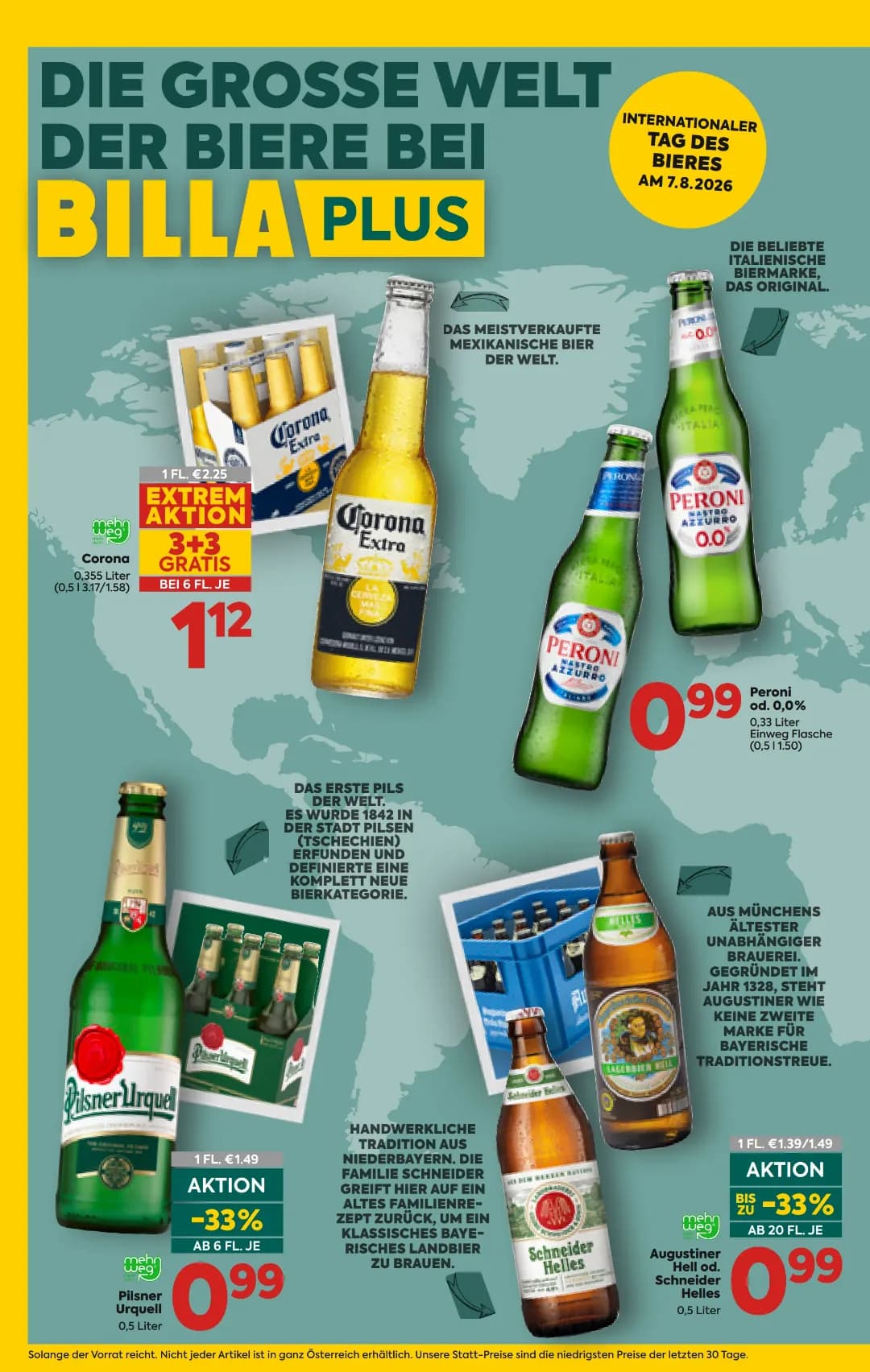 Seite 6 des Billa Flugblatts – Bier Beilage ab 31.07.2026