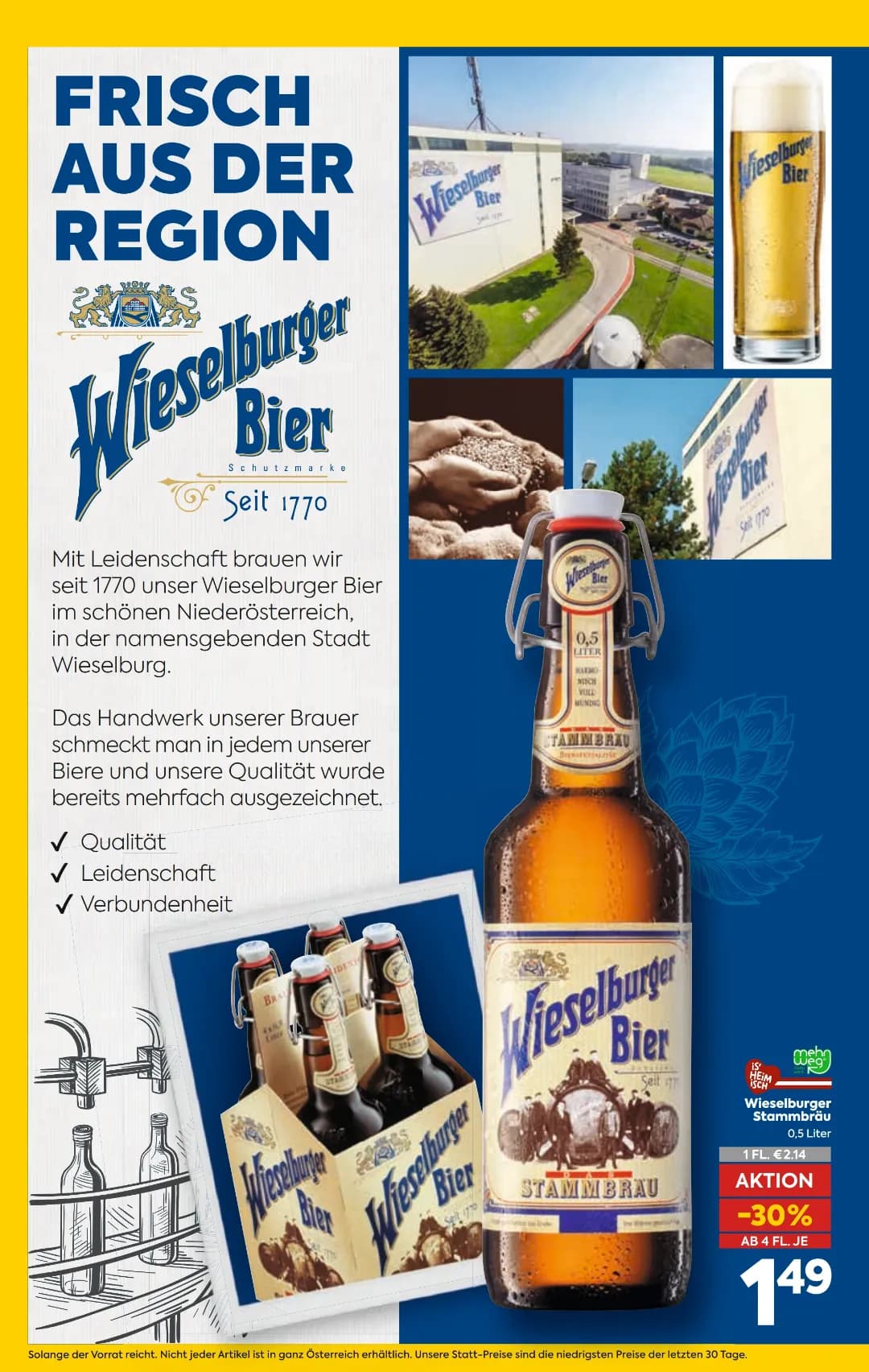 Seite 14 des Billa Flugblatts – Bier Beilage ab 31.07.2026