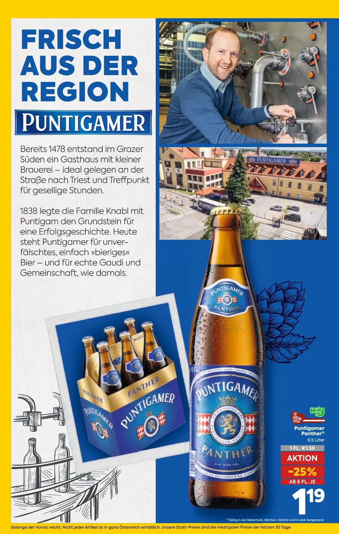 Seite 15 des Billa Flugblatts – Bier Beilage ab 31.07.2026