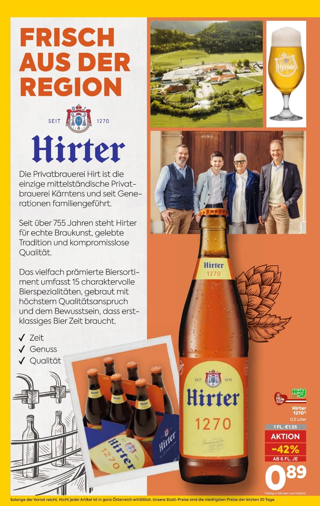 Seite 16 des Billa Flugblatts – Bier Beilage ab 31.07.2026