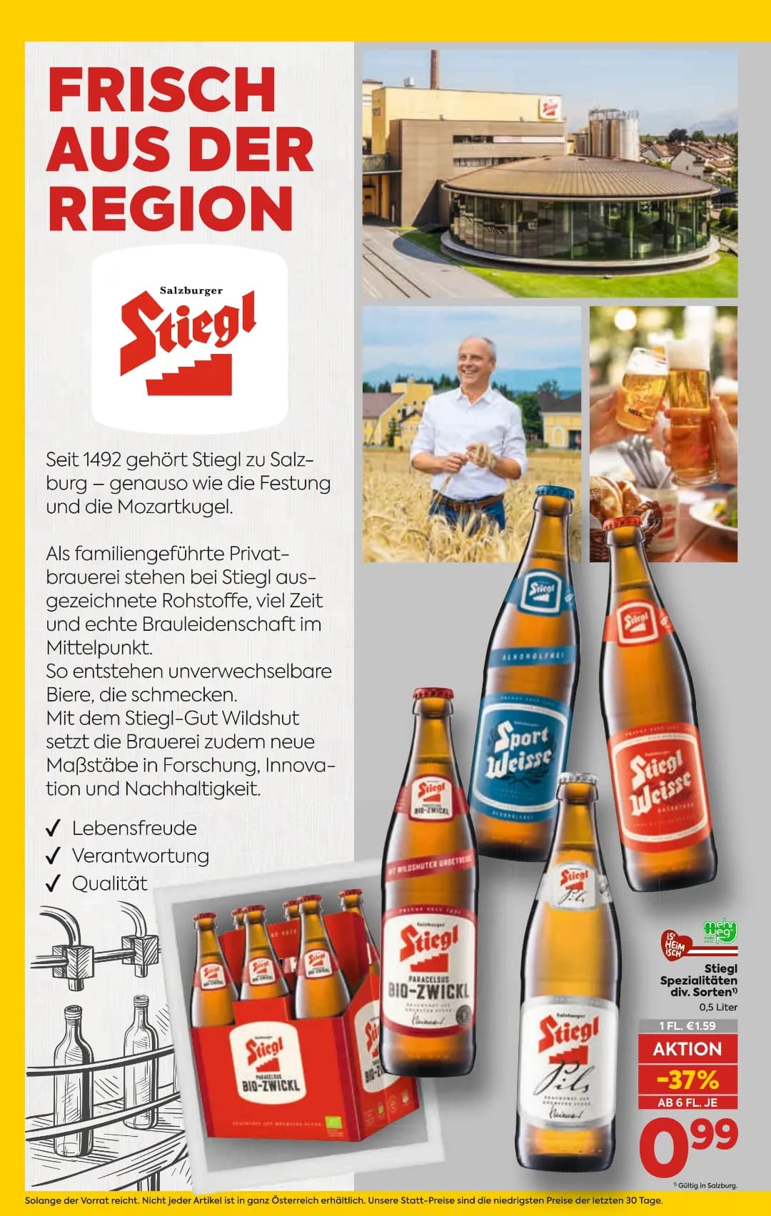 Seite 17 des Billa Flugblatts – Bier Beilage ab 31.07.2026