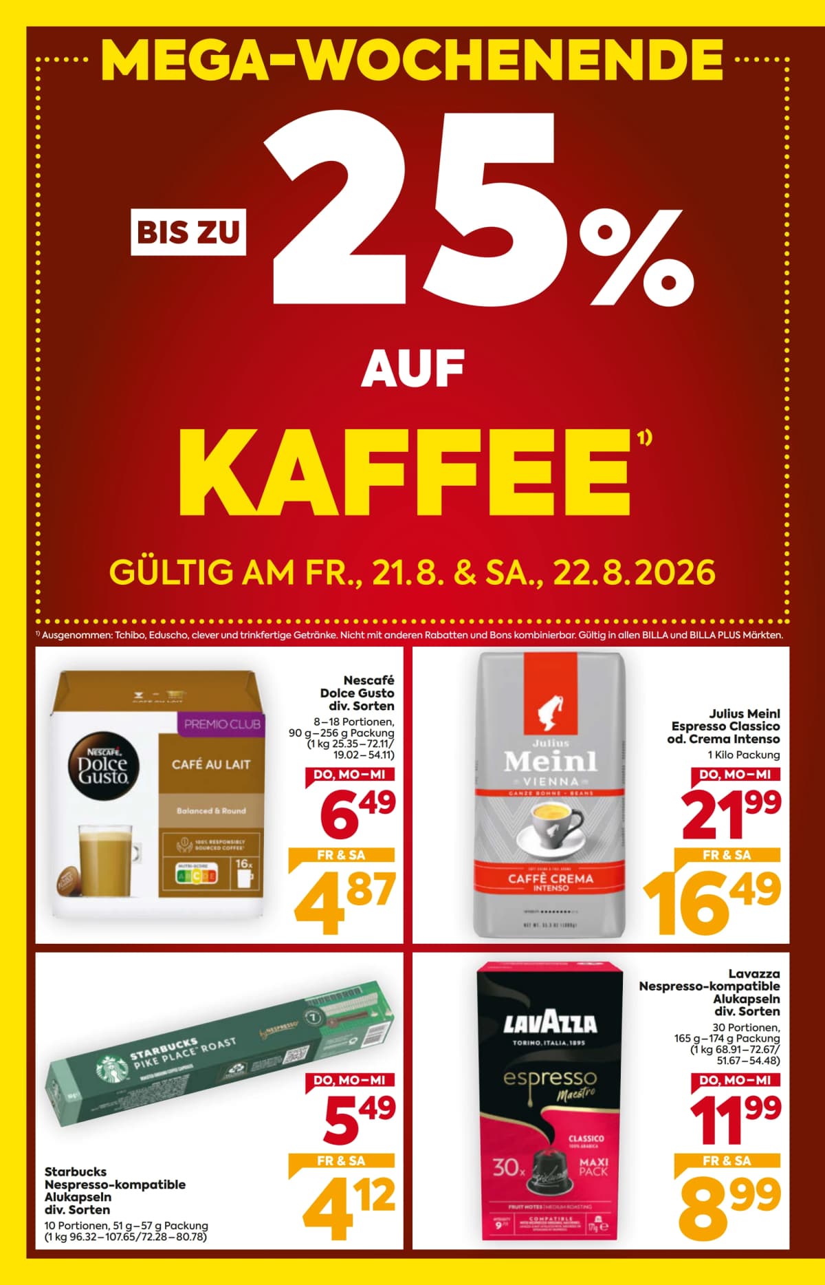 Seite 2 des Billa Flugblatts – Aktuelle Angebote ab 23.08.2026.