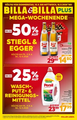 Seite 1 des Billa Prospekts Aktuelle Angebote