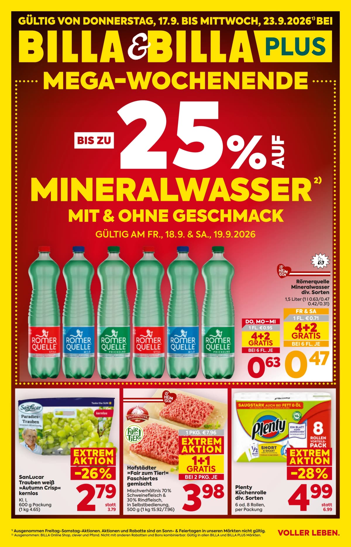 Billa katalog Aktuelle Angebote, 17.09.2026. – 23.09.2026.