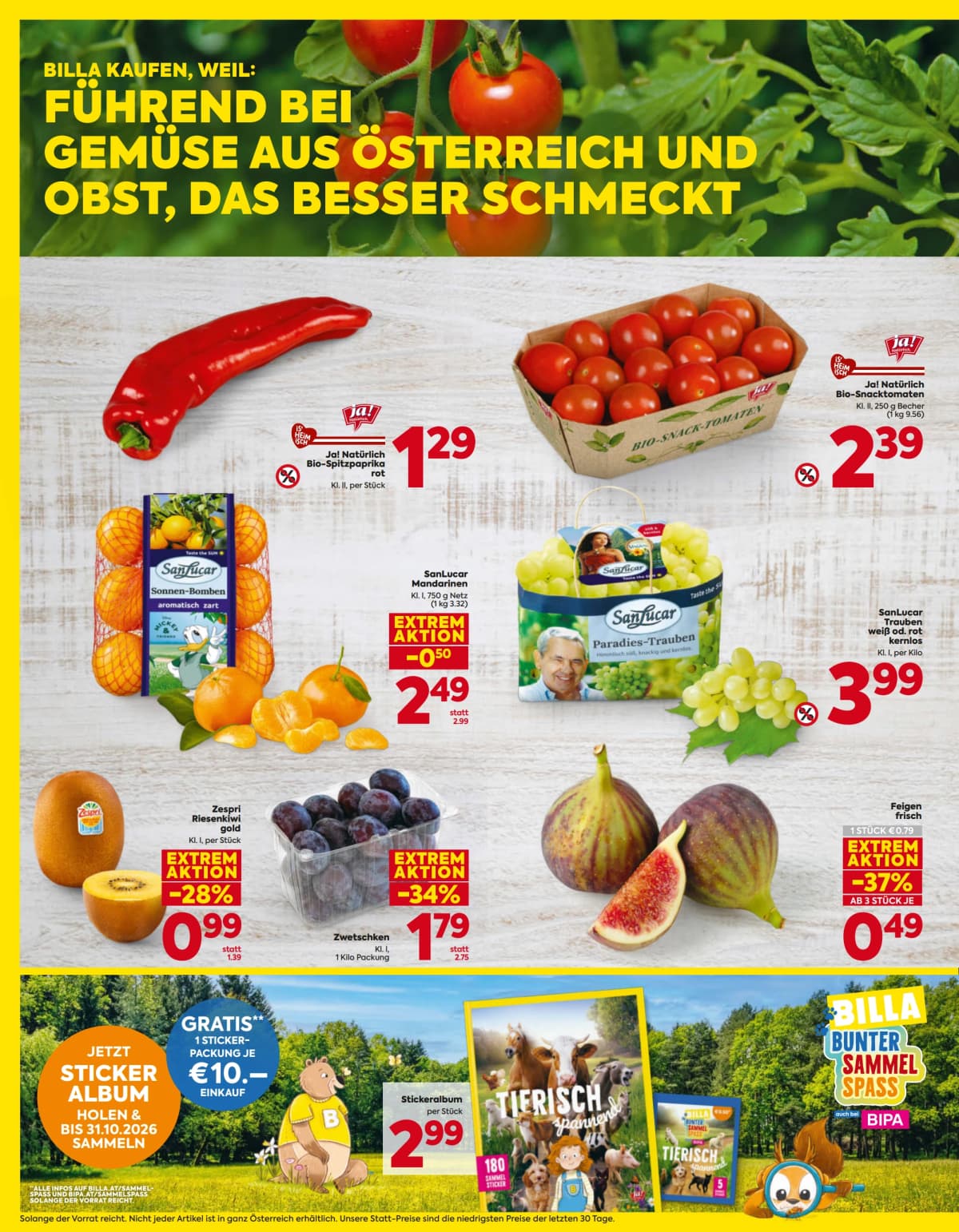 Seite 4 des Billa Flugblatts – Aktuelle Angebote