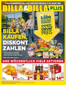 Seite 1 des Billa Prospekts Aktuelle Angebote