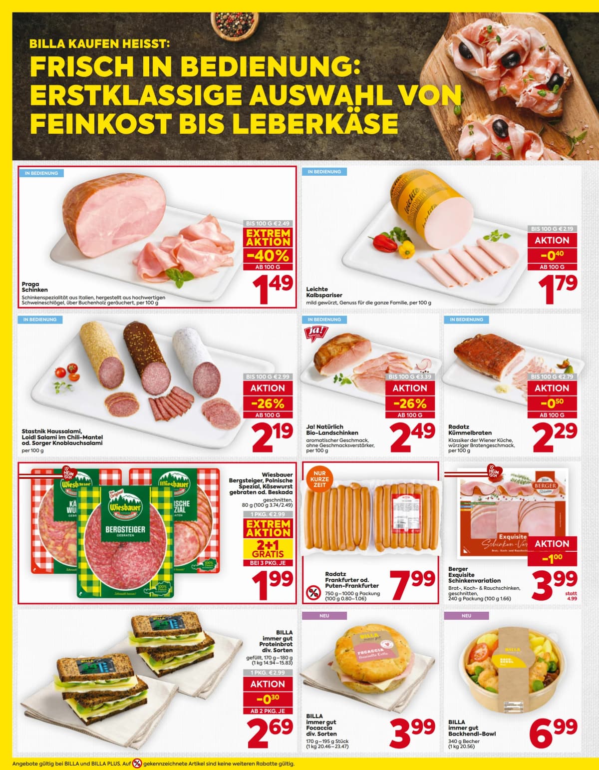 Seite 8 des Billa Flugblatts – Aktuelle Angebote