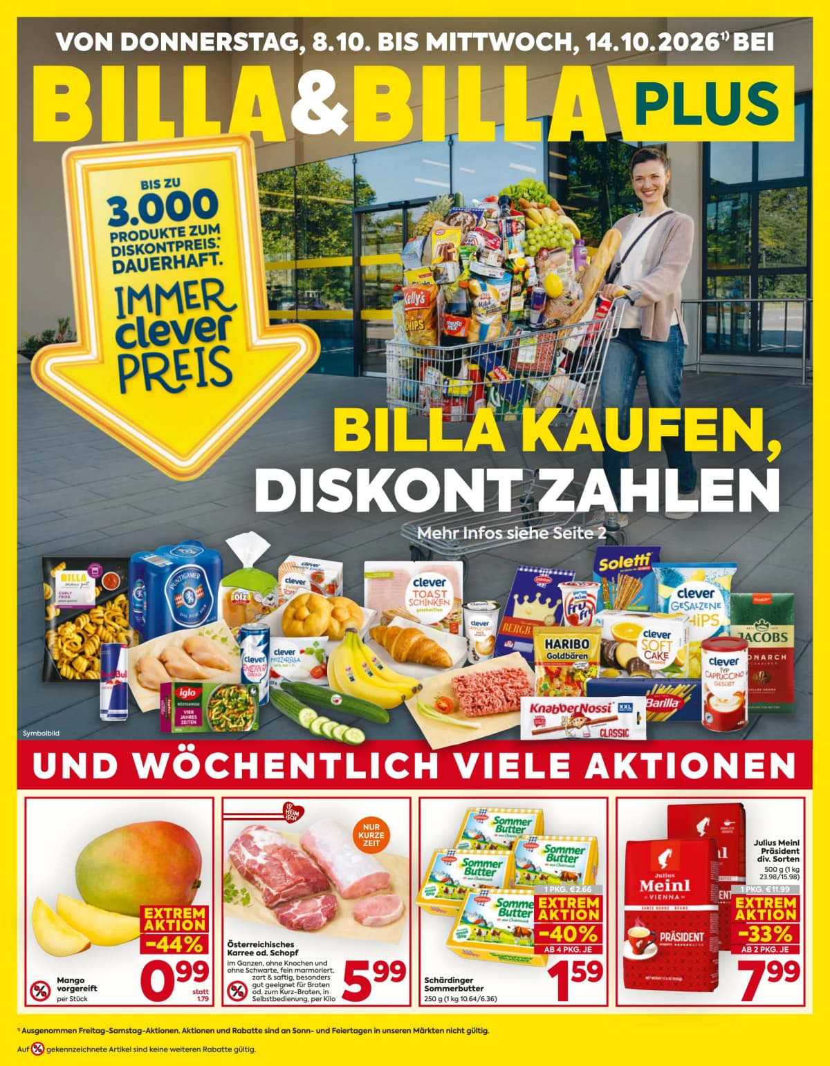 Billa katalog Aktuelle Angebote, 08.10.2026. – 14.10.2026.