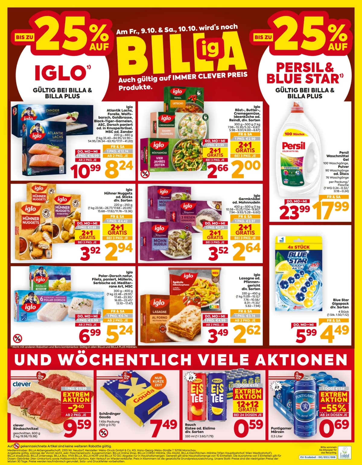 Seite 16 des Billa Flugblatts – Aktuelle Angebote