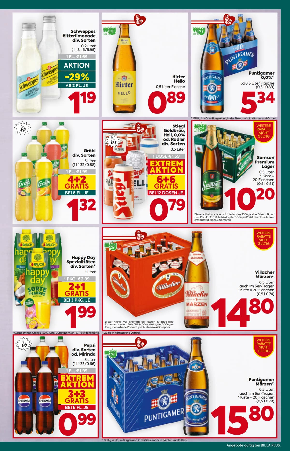Seite 13 des Billa Plus Flugblatts – Aktuelle Angebote