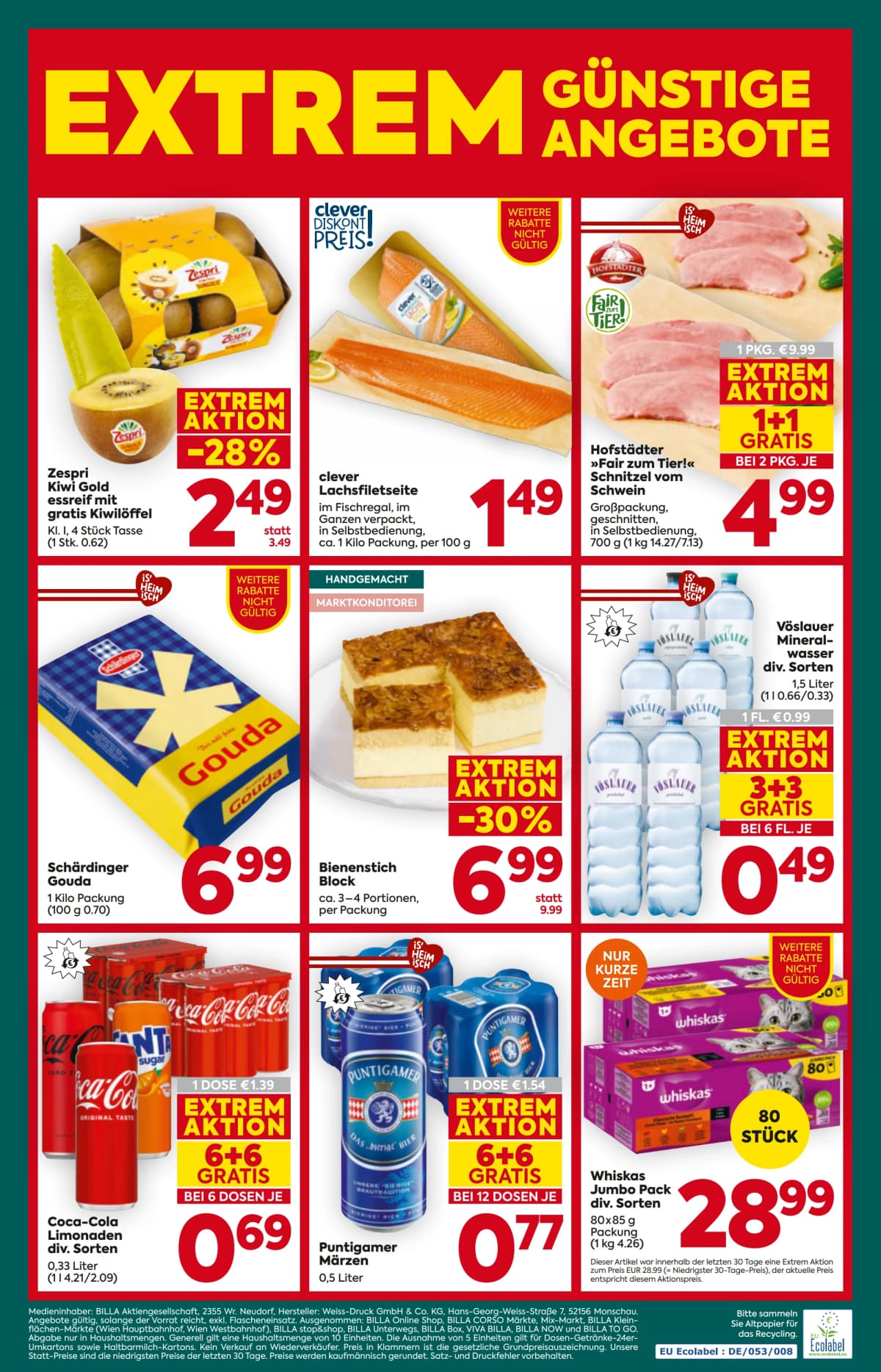 Seite 16 des Billa Plus Flugblatts – Aktuelle Angebote