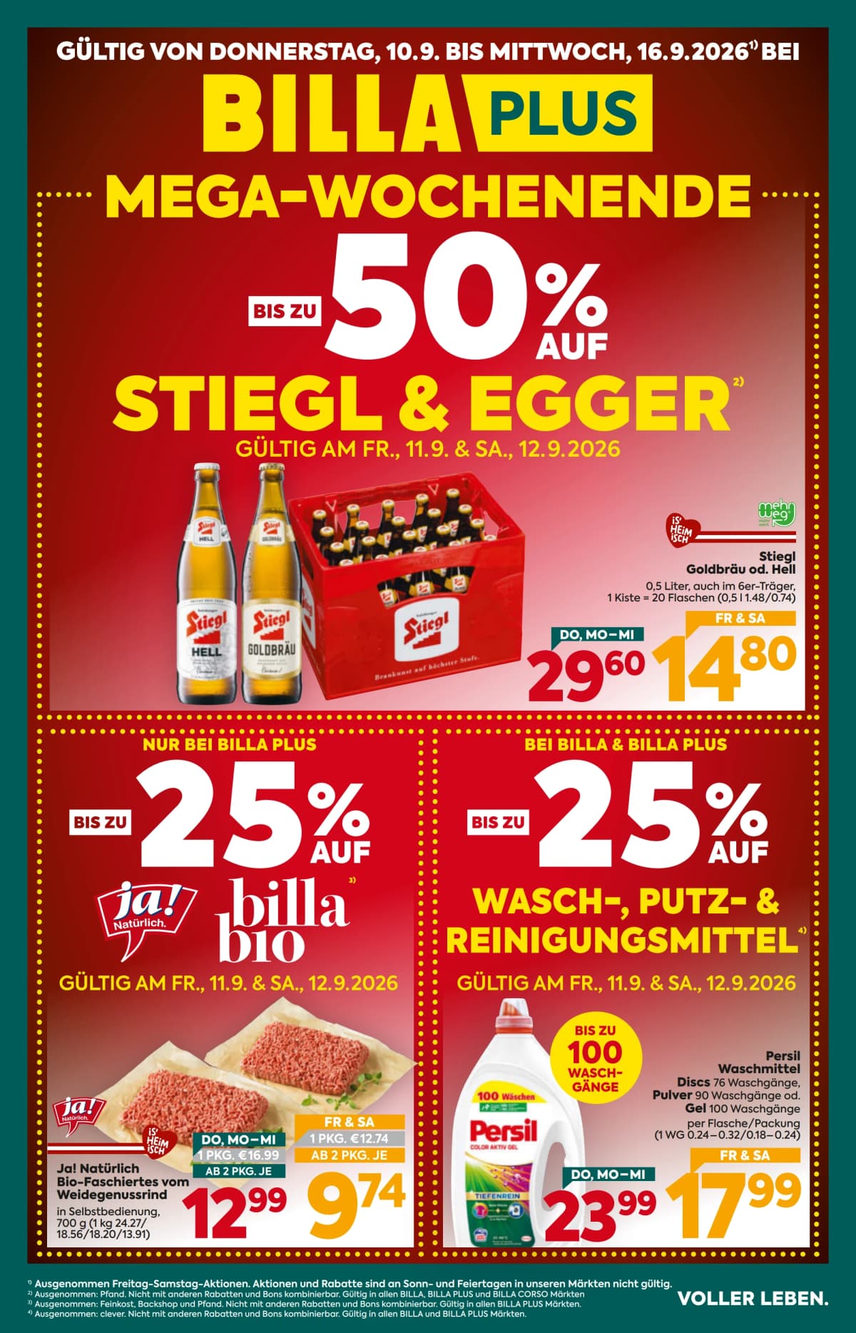 Billa Plus Flugblatt ab 10.09.2026. – Aktuelle Angebote