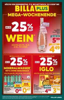 Seite 1 des Billa Plus Prospekts Aktuelle Angebote