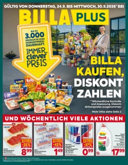 Seite 1 des Billa Plus Prospekts Aktuellle Angebote