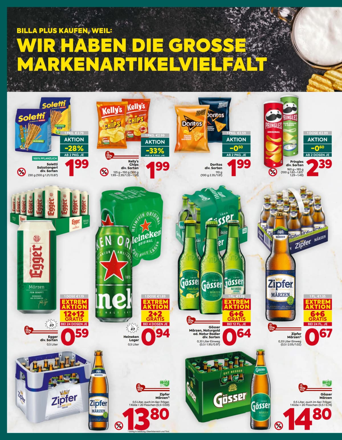 Seite 14 des Billa Plus Flugblatts – Aktuellle Angebote