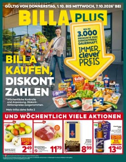 Seite 1 des Billa Plus Prospekts Aktuelle Angebote
