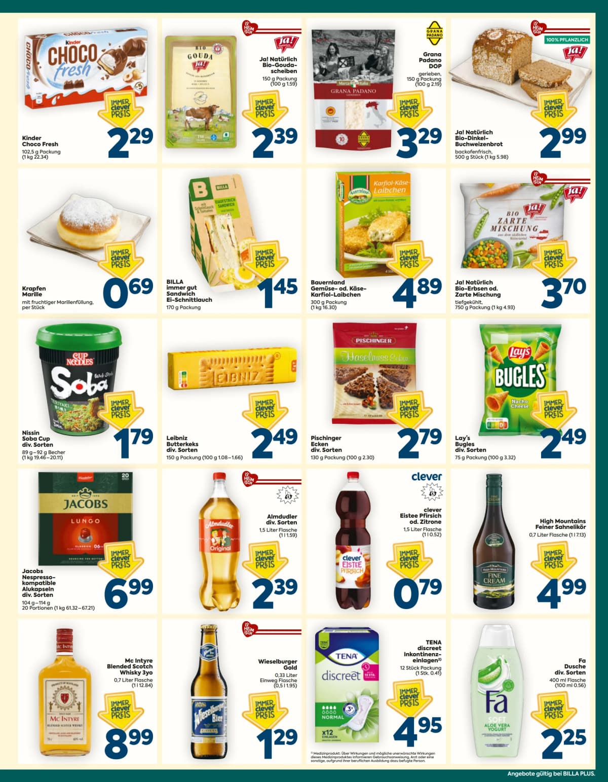 Seite 3 des Billa Plus Flugblatts – Aktuelle Angebote
