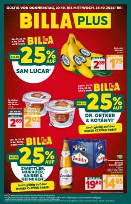 Seite 1 des Billa Plus Prospekts Aktuelle Angebote