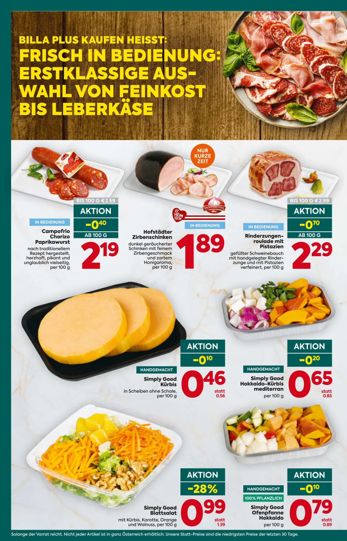Seite 12 des Billa Plus Flugblatts – Aktuelle Angebote