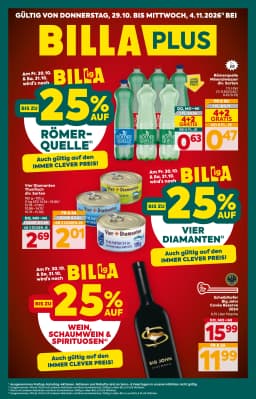 Seite 1 des Billa Plus Prospekts Aktuelle Angebote