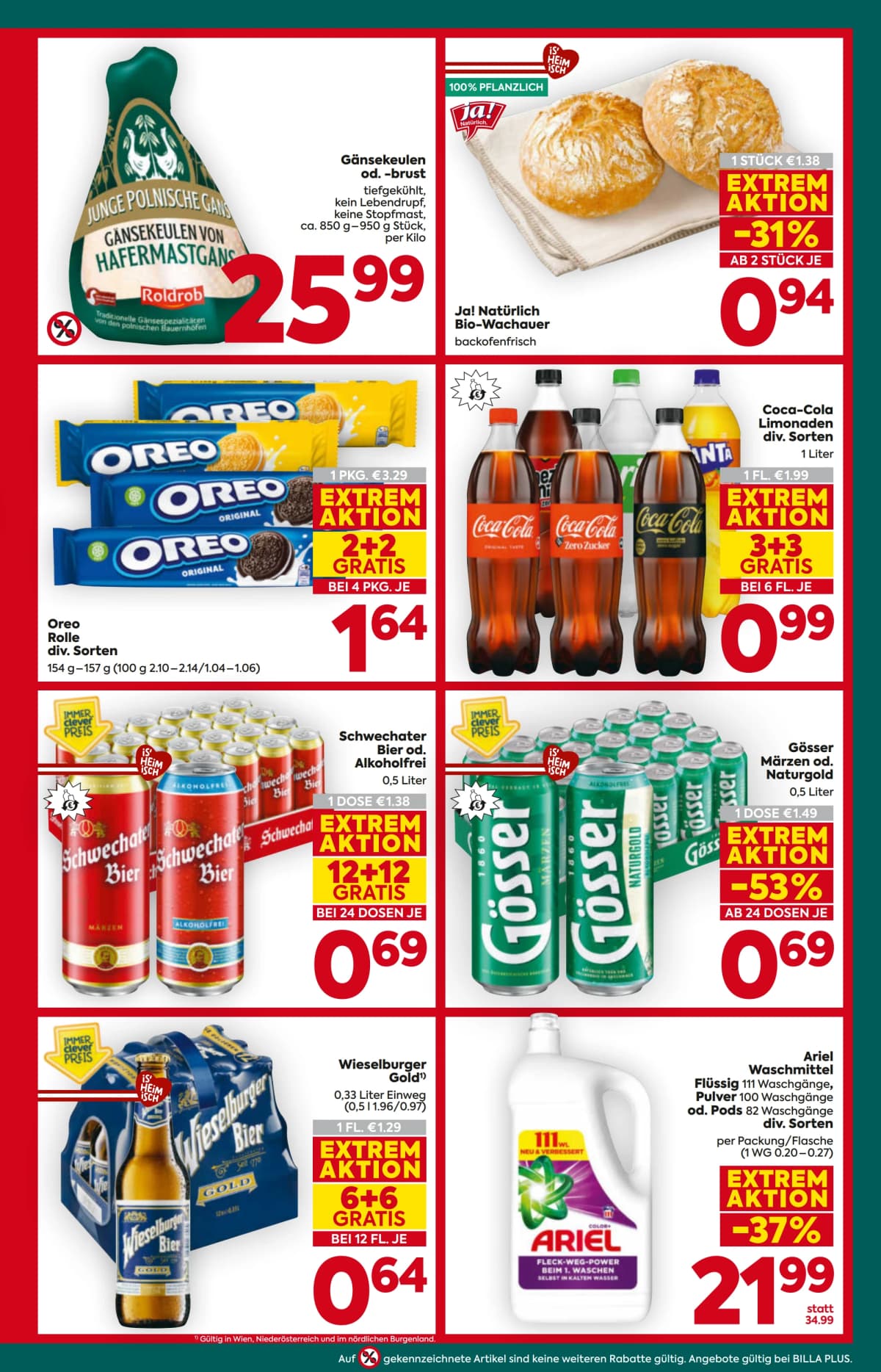Seite 5 des Billa Plus Flugblatts – Aktuelle Angebote