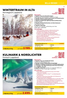 Seite 5 des Billa Reisen Prospekts Rundreisen-Highlights 2026-27