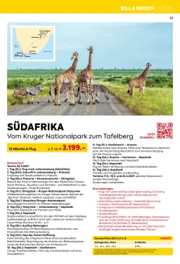 Seite 13 des Billa Reisen Prospekts Rundreisen-Highlights 2026-27
