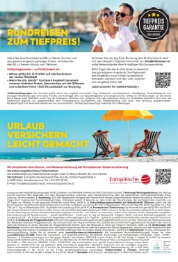 Seite 2 des Billa Reisen Prospekts Rundreisen Highlights 2026