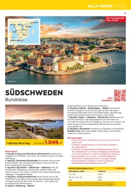 Seite 5 des Billa Reisen Prospekts Rundreisen Highlights 2026