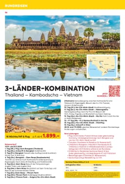 Seite 14 des Billa Reisen Prospekts Rundreisen Highlights 2026