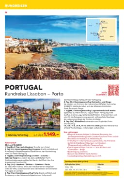Seite 16 des Billa Reisen Prospekts Rundreisen Highlights 2026
